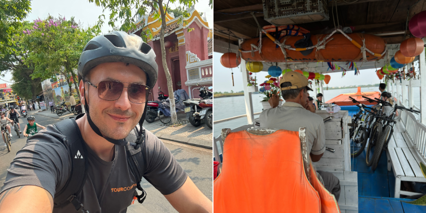 Cyklerne kommer med på båden