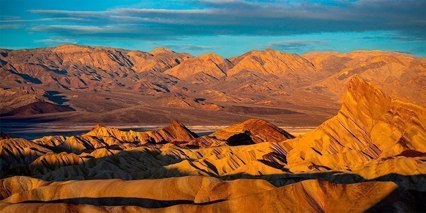 Udsigt over Death Valley ved Zabriskie Point 