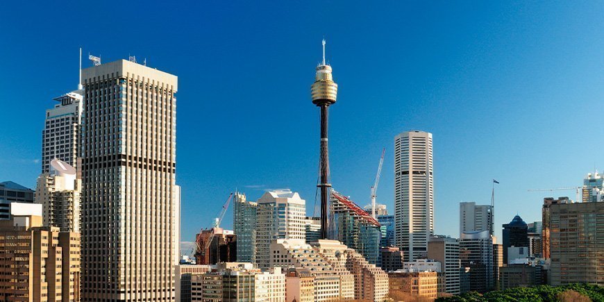 Sydney Tower Eye på en solskinsdag