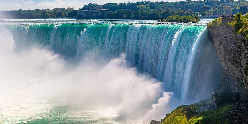 Horseshoe Falls ved Niagara Falls i Canada
