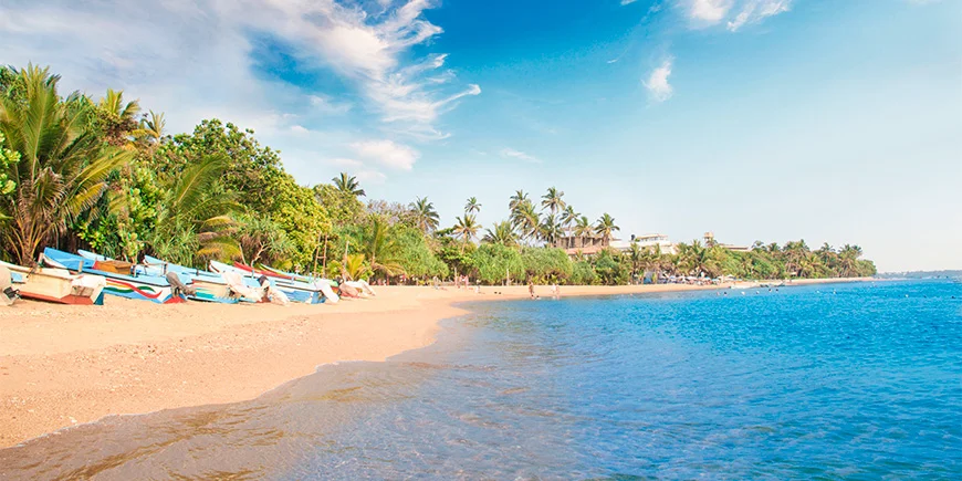 Smuk dag på Bentota Beach
