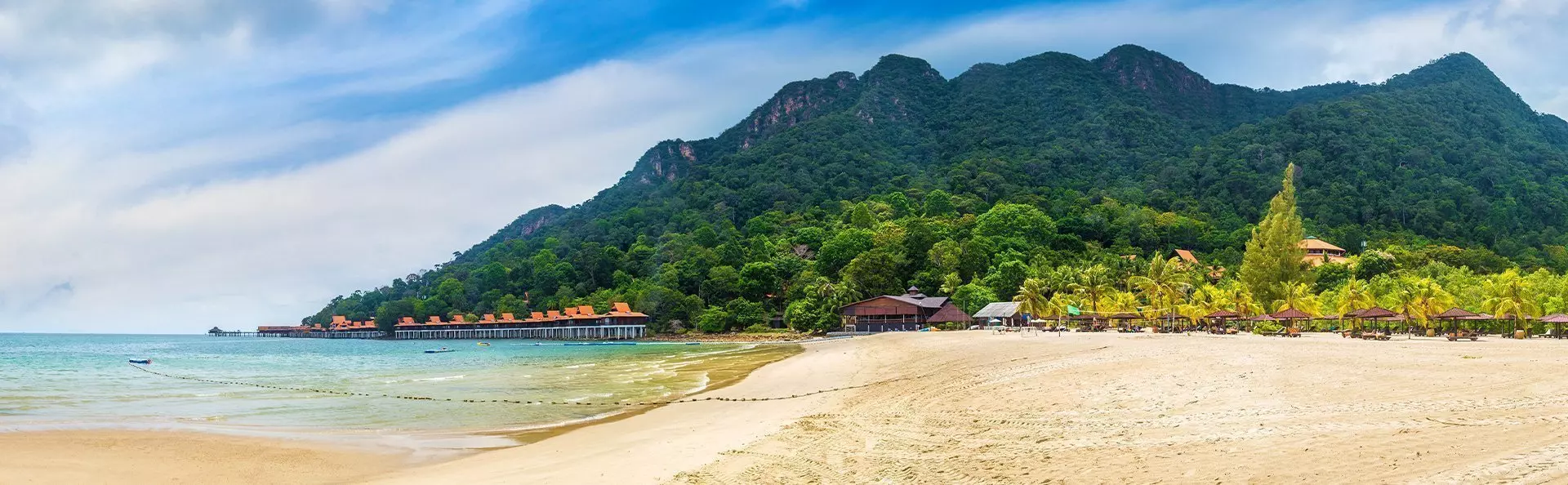 Pantai Kok Beach på øen Langkawi i Malaysia