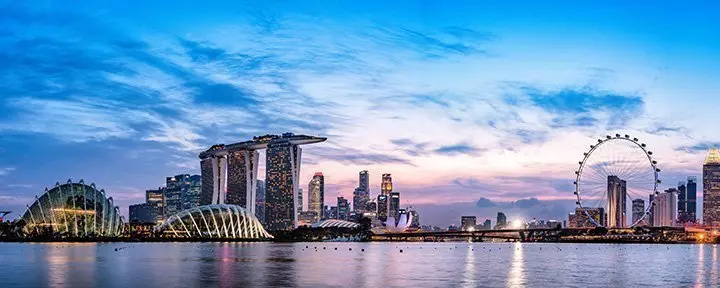 Arkitektur af Singapores skyline