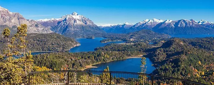 Cerro Campanario udsigtspunkt nær Bariloche i Nahuel Huapi National Park, Patagonien i Argentina