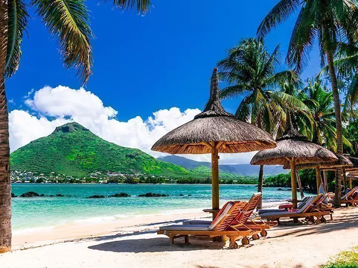 Flic&Flac-beach i Mauritius