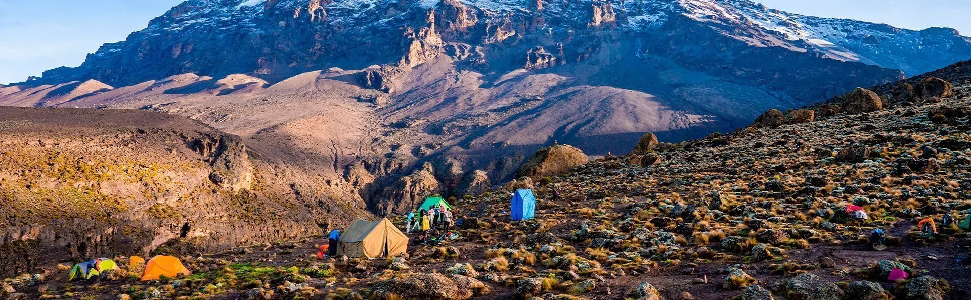 udsigt til Kilimanjaro fra Machame-ruten